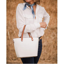 Louenhide Olivia White Top Handle Bag
