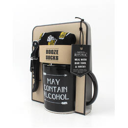Everything_but_Flowers_Mens Republic Booze Socks Mug and Bottle Opener