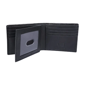 Everything_but_Flowers_Men's Black Leather Wallet (can be personalised) (#231)
