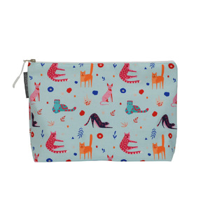 Everything_but_Flowers_Cosmetics Bag - Small - Retro Cat Design