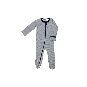 Everything_but_Flowers_Purebaby Organic Cotton Growsuit - Navy Stripe