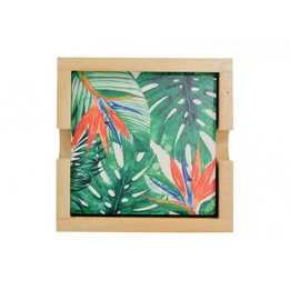 Everything_but_Flowers_Annabel Trends Tropical Bird Ceramic Coaster