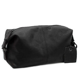 Men's Leather Toiletries Bag with Personalised Monogram