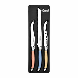 Laguiole Bread and Cheese Knife Set 3 Piece 