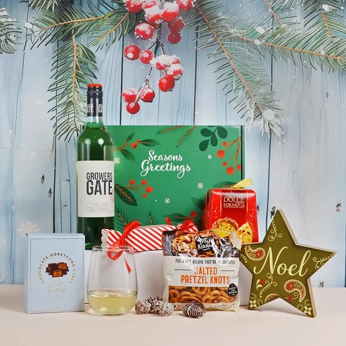 Everything_but_Flowers_Christmas White Celebration Gift Box