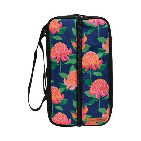 Everything_but_Flowers_Annabel Trends Picnic Bottle Bag- Bright Waratah
