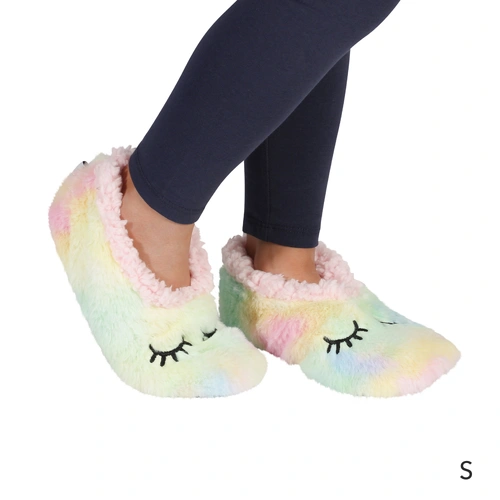 Everything_but_Flowers_SnuggUps Kids's Tie Dye Eyes Slippers - select size