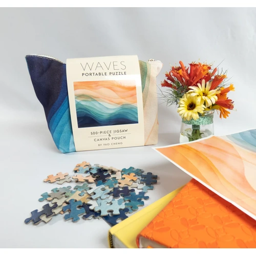Everything_but_Flowers_Waves Portable Jigsaw Puzzle