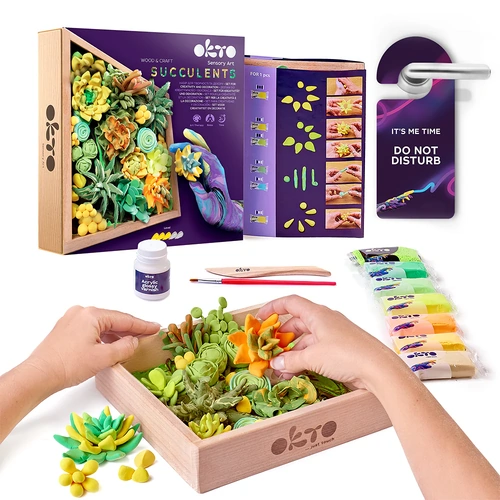Everything_but_Flowers_Sensory Art Air Clay Kit (Energy - Succulents)