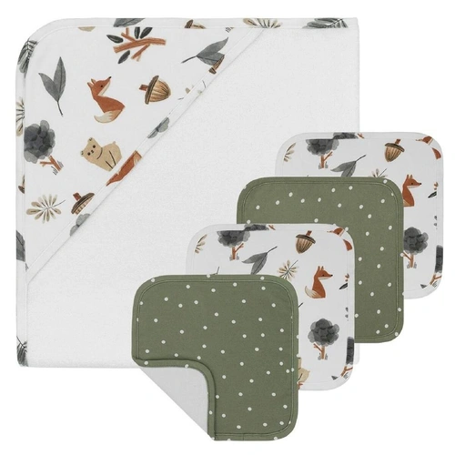 Everything_but_Flowers_5 Piece Baby Bath Gift Set - Forest Retreat
