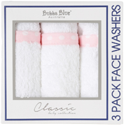 Bubba Blue Polka Dots Pink Face Washers