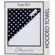 Bubba Blue Polka Dots Blue Hooded Towel