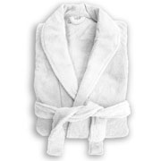 Retreats White Microplush Robe
